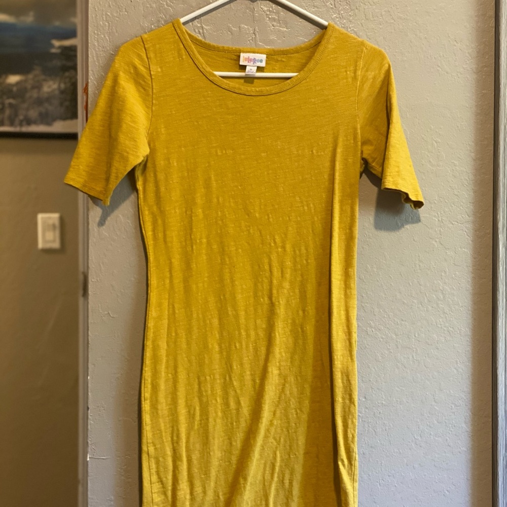 Mustard yellow Jersey dress